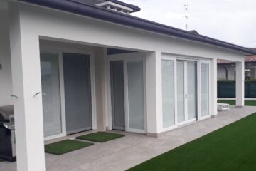Esterno della residenza unifamiliare a San Daniele